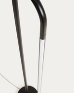 BOW Crna metalna podna lampa