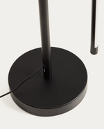 BOW Crna metalna podna lampa