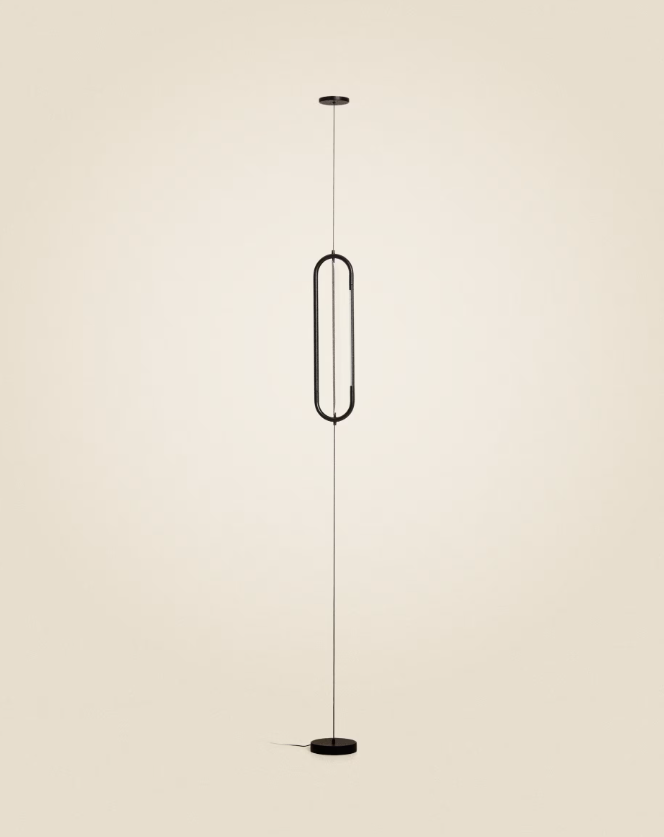 BOW Crna aluminijska stropna svjetiljka Ø 16 cm