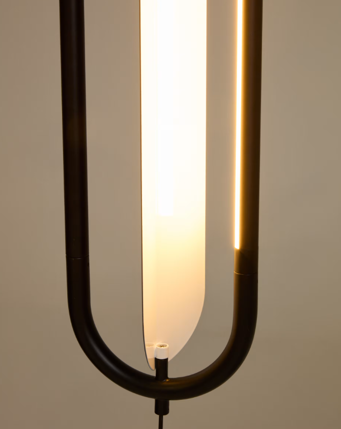 BOW Crna aluminijska stropna svjetiljka Ø 16 cm