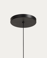 BOW Crna aluminijska stropna svjetiljka Ø 16 cm