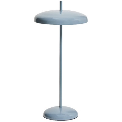 PORTE Blue aluminium portable table lamp