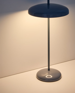 PORTE Plava aluminijska prijenosna stolna lampa