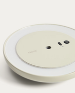 PORTE Bijela metalna prijenosna stolna lampa