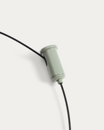 PORTE Light green aluminium portable ceiling lamp Ø 16 cm