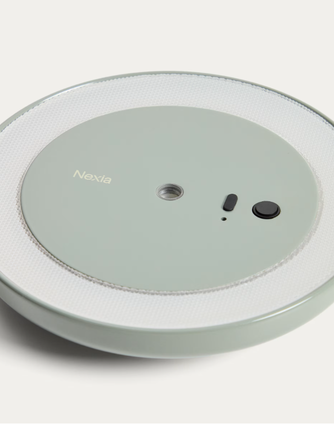 PORTE Light green aluminium portable ceiling lamp Ø 16 cm