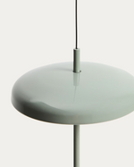 PORTE Light green aluminium portable ceiling lamp Ø 16 cm