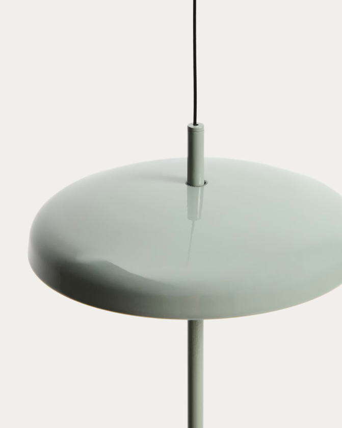 PORTE Light green aluminium portable ceiling lamp Ø 16 cm
