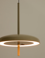 PORTE Light grey aluminium portable ceiling lamp Ø 16 cm