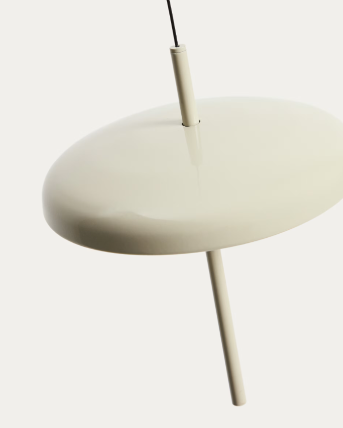 PORTE Light grey aluminium portable ceiling lamp Ø 16 cm