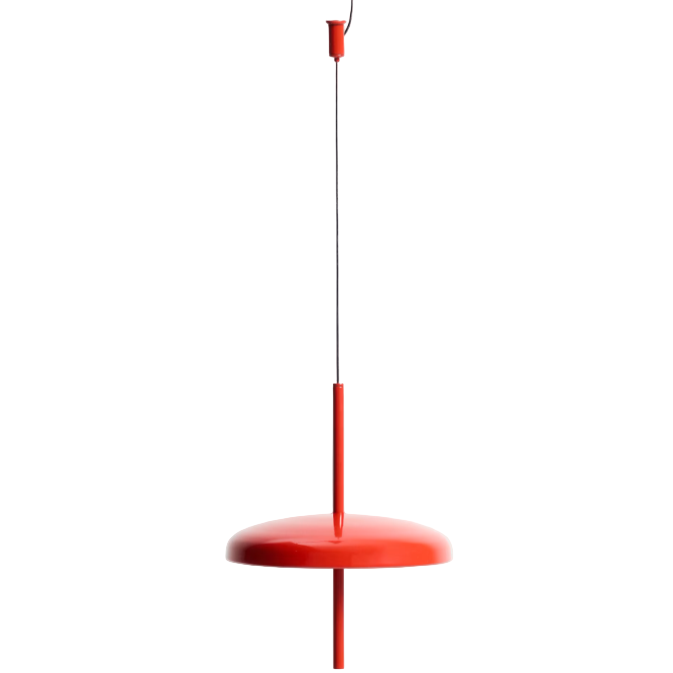 PORTE Light red aluminium portable ceiling lamp Ø 16 cm