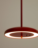 PORTE Light red aluminium portable ceiling lamp Ø 16 cm