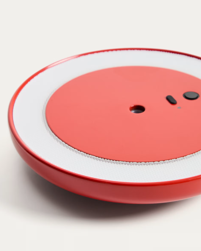 PORTE Light red aluminium portable ceiling lamp Ø 16 cm