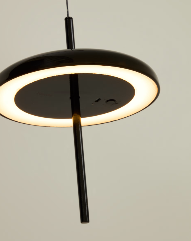 PORTE Light black aluminium portable ceiling lamp Ø 16 cm