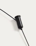 PORTE Light black aluminium portable ceiling lamp Ø 16 cm