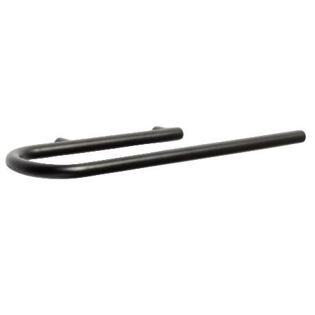 ARELY Black metal towel rail