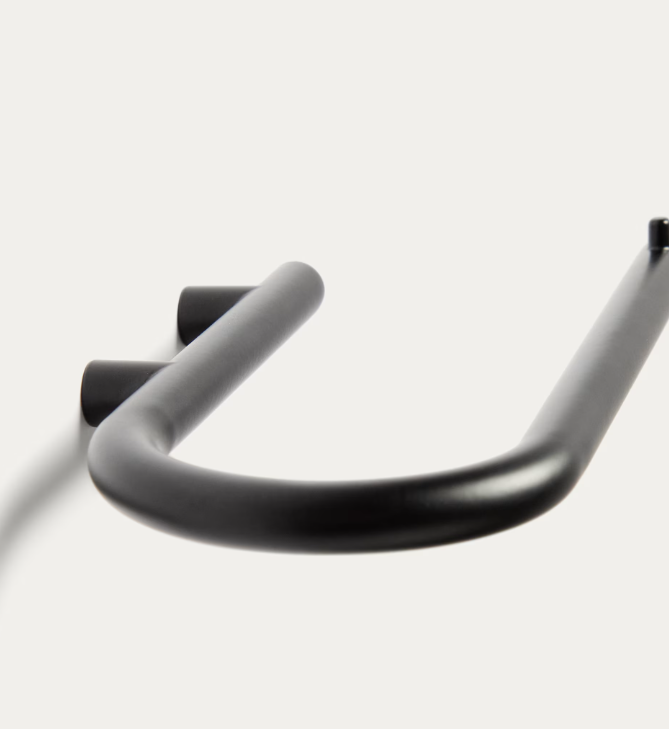 ARELY Black metal toilet roll holder