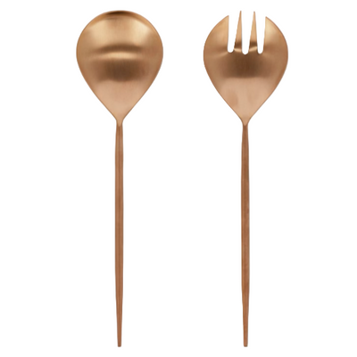 KELDA 2-piece cutlery set for salad rose gold
