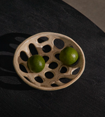 ZUNEL Small beige ceramic fruit bowl