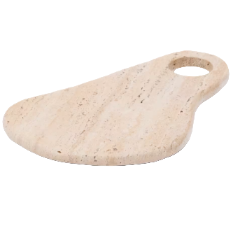 ZERA Serving board in beige marble