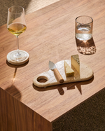 ZERA Serving board in beige marble