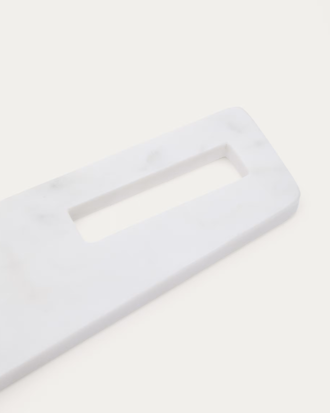 NIRA Small serving board in black and white marble