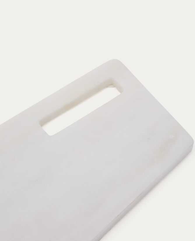 NIRA Large serving board in black and white marble