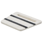 NIRA Square serving board in black and white marble