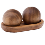 NUKHA Set of salt and pepper shakers in FSC 100% acacia wood