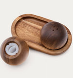 NUKHA Set of salt and pepper shakers in FSC 100% acacia wood