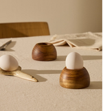NUKHA Set of 2 egg cups in FSC 100% acacia wood