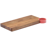 ZAIRIN Serving board in FSC 100% acacia wood and pink metal