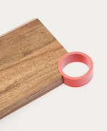 ZAIRIN Serving board in FSC 100% acacia wood and pink metal