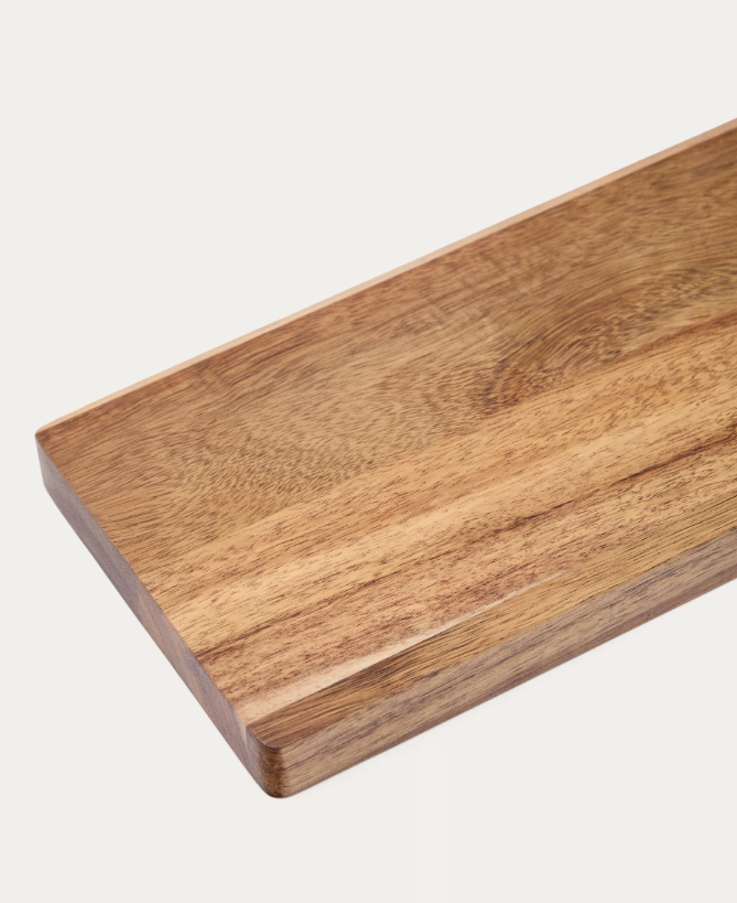 ZAIRIN Serving board in FSC 100% acacia wood and pink metal