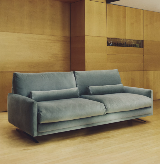 VELIRO Zeleni baršunasti trosjed s crnim čeličnim nogama 240 cm