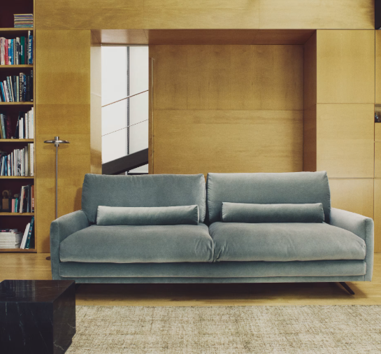 VELIRO Zeleni baršunasti trosjed s crnim čeličnim nogama 240 cm