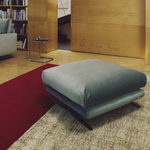 VELIRO Zeleni baršunasti oslonac za noge s čeličnim nogama s grafitnom završnom obradom 85 x 90 cm