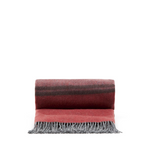 ZUNARA Višebojna dvostrana deka od mješavine vune s resama