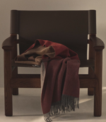 ZUNARA Višebojna dvostrana deka od mješavine vune s resama