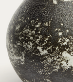 ORELIN ceramic vase in black and white 30 cm