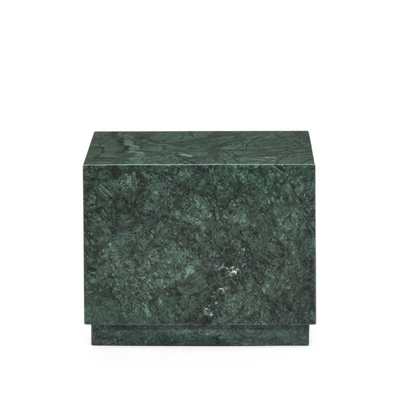 SOREIN Side table in green marble 50 x 50 cm