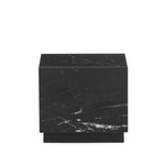 SOREIN side table in black marble 40 x 40 cm