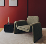 SOREIN side table in black marble 40 x 40 cm