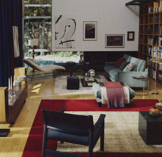 SOREIN side table in black marble 40 x 40 cm