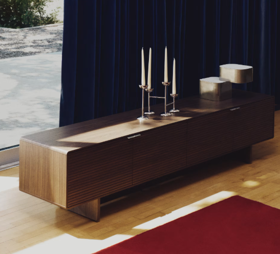 NIRELA triple stainless steel candle holder 22cm