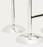 NIRELA triple stainless steel candle holder 22cm