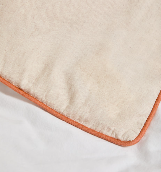 VIRELDA Set navlake za poplun i jastučnice od bež pamuka i lana s izvezenim detaljima