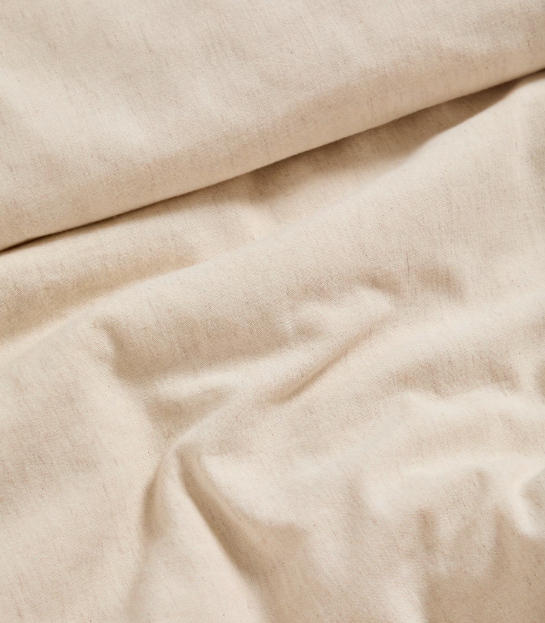 VIRELDA Set navlake za poplun i jastučnice od bež pamuka i lana s izvezenim detaljima