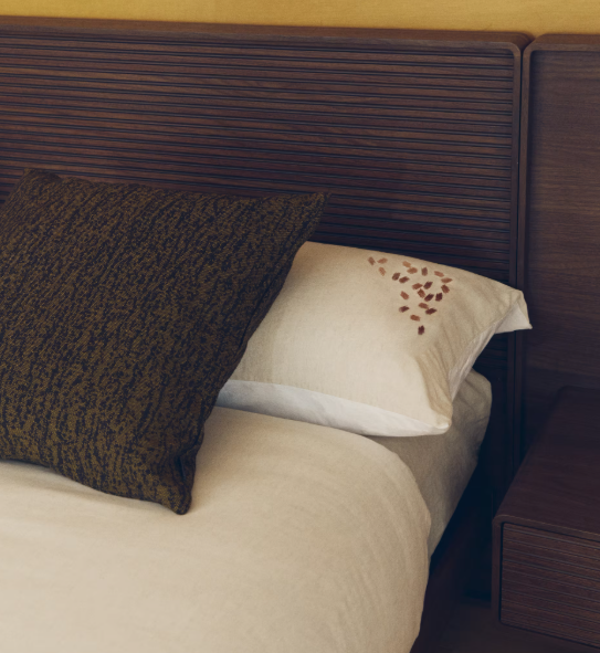 VIRELDA Set navlake za poplun i jastučnice od bež pamuka i lana s izvezenim detaljima