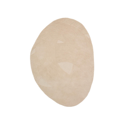 DOMM beige wool rug, 160 x 230 cm